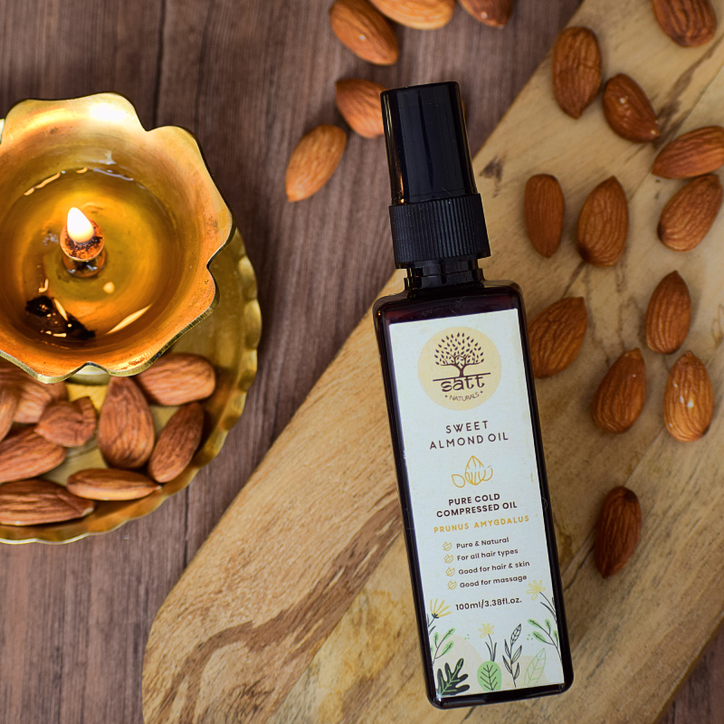 Buy TNW Virgin Almond Oil - Cold Pressed Oil For Skin & Hair (100% Pure &  Natural)
